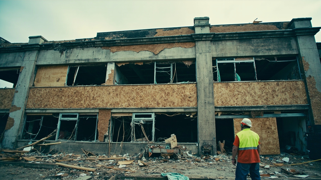 Commercial storm damage restoration Sherwood AR